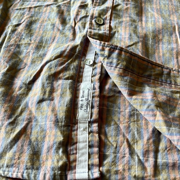 Rag & Bone Fit 2 Plaid Button Up Shirt Men’s XS - Picture 5 of 14